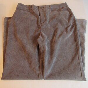 Christopher and Banks Gray High Rise Stretch Corduroy Straight Leg Pants Size 10